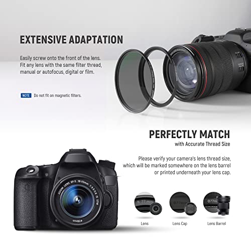 Image of Neewer 20 Anodized Black Metal Lens Filter Adapter Rings - 10 Step Up + 10 Step Down Set