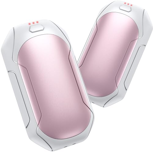Calentador de Manos Recargable 2 en 1, 4000mah Portable Reutilizable Electrico Calienta Manos con 3 Modos 40-55°C, Portátil de Bolsillo Calor Regalo de Invierno/Golf/Camping/Senderismo/Perro Caminando