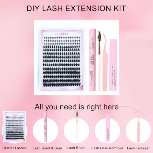 Image of Lash Clusters Kit Spikes Manga Eyelash Clusters Fairy Anime Bottom Individual Lashes with Lash Bond and Seal Remover Tweezers Brush (Kit Spiky /Bottom,0.07D-10-16mm)