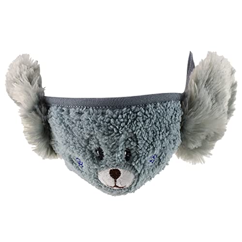 Image of Trendy Apparel Shop Kids Winter Animal Face Breathable Bear Fur Mask & Earmuffs