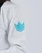 KINGZ The One Brazilian Jiu Jitsu Gi - Women's Lightweight Durable BJJ Kimono - IBJJF Legal - 400gsm Pearl Weave Pro Competition - (White/Sky Blue) F4