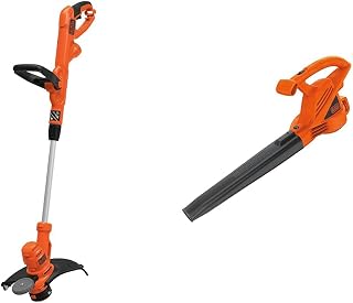 String Trimmer & Edger with Auto Feed, Lightweight Corded Electric, 6.5-Amp, 14-Inch (BESTA510-CA) & Electric Leaf Blower, 7-Amp (LB700)