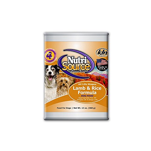 Tuffies Pet Food Tuffies Pet Nutrisource Canned Dog Food Lamb & Rice - 13 oz cans/case of 12 Canned Food