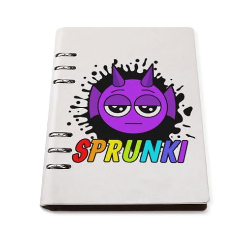 バインダーノート スプランキー グッズ システム手帳 A5 ルーズリーフ 6穴 PUレザー 可愛い メモ帳 DIY 日記帳 アニメ 子供用 学生 文房具 卒業記念品 プレゼント