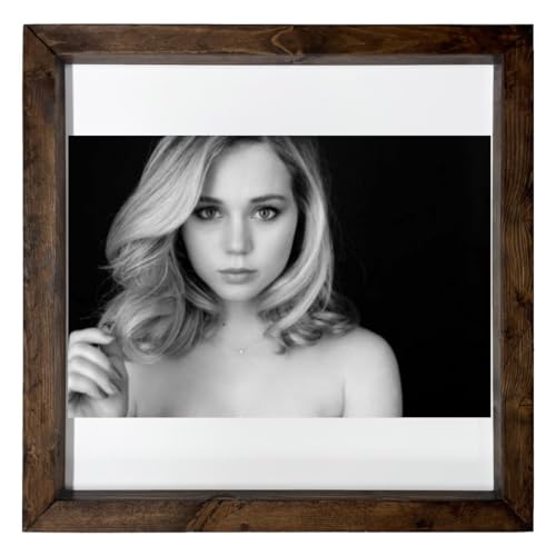 Brec Bassinger - 12X12 Full Color Photo Sign With Wood Frame PTR #PDI1020369