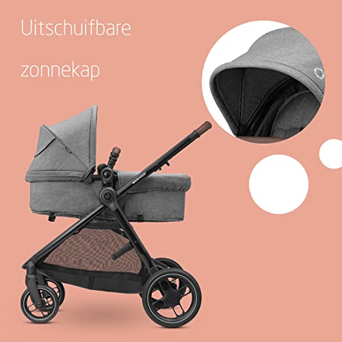 Maxi-Cosi Zelia S Trio Kinderwagen 3 in 1 Set, 0 - 4 Jaar, Tot 22 kg, Inklapbaar, Compact en Verstelbare Wandelwagen… - Afbeelding 3