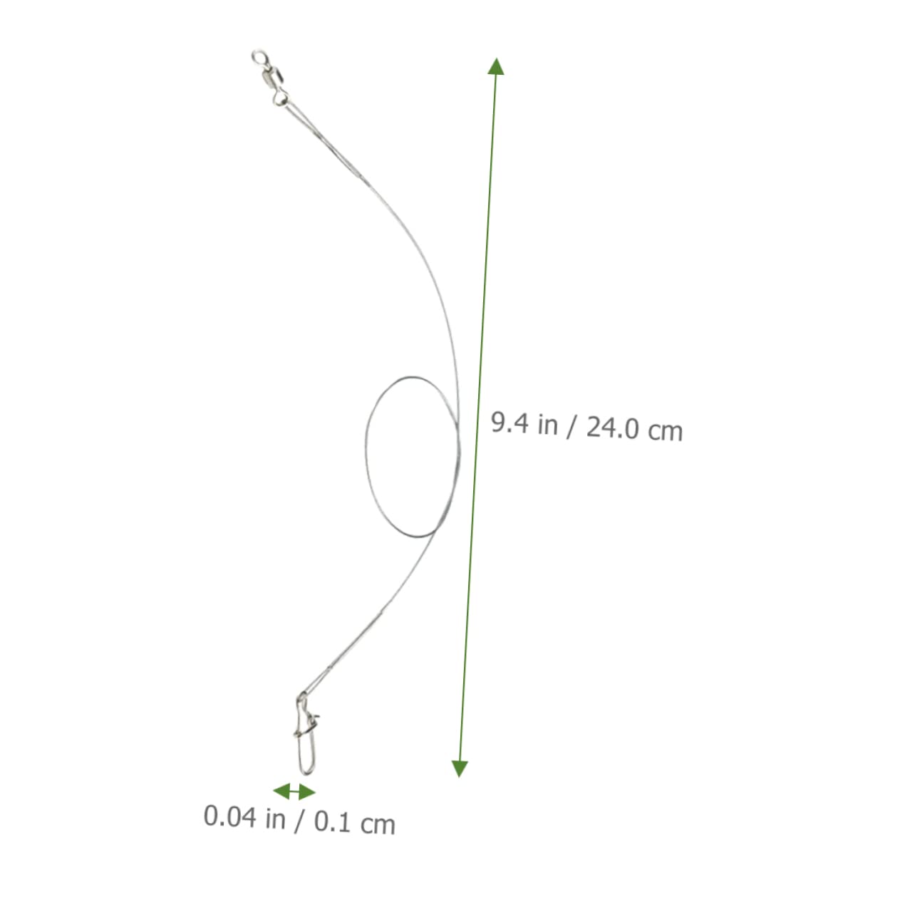 GANAZONO 5sets Catfishing Leader String Sturdy Fishing Wires Fishing Lines Sea Tackle 24pcs*5