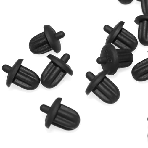 15 PCS Tapones de Goma para Puerto Jack 6.35mm Negro miniatura 3