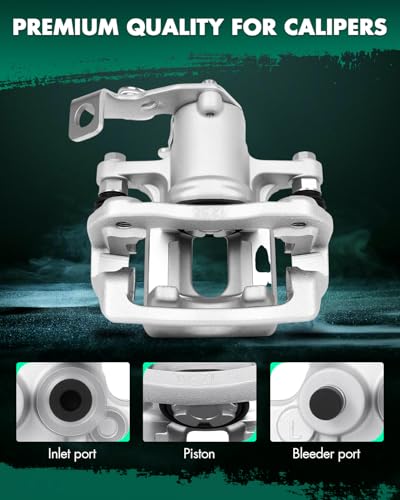 Image of SCITOO Rear Brake Caliper With Bracket 19B6455, 19B6454 For Hyundai For Elantra 2011-2016, For Hyundai For Elantra Coupe 2013-2014