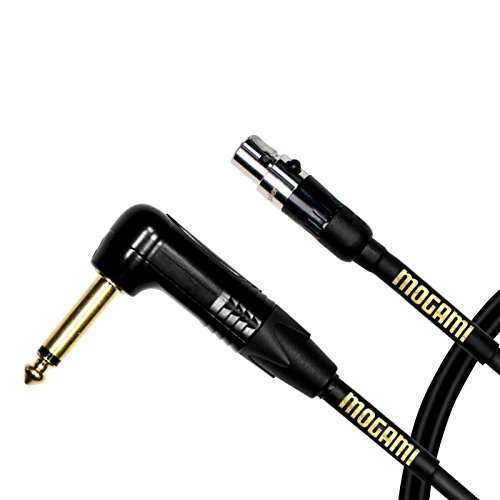 Mogami Gold BPSH TS-18R Belt Pack Instrument Cable for Wireless Instrument Systems, 1/4