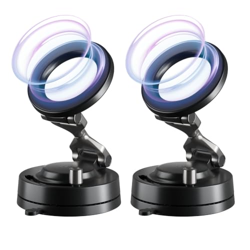Image of Statik HyperMount (Gen 3) Magnetic Phone Holder, for iPhone and Android | Upgraded Magnet Strength, Nano-suction Adhesive Gel, 360 Rotation, Compatible with MagSafe, Metal Rings for Android
