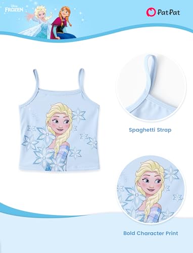 Image of Disney Minnie Frozen Stitch Princess Toddler Girls' Tennis Skirt Sets Kids Athletic Camisole Top & Skort 2 Piece Outfit 2-9Y