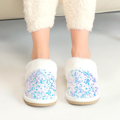 C.C Multi-Option Colorful Slip-On Slippers With Faux Fur Lining Indoor-Outdoor House For Women4