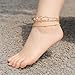 TILUNAMI Handmade Ankle Bracelets for Women, Unique Summer Beach Dainty Waterproof 14k Gold Ankles Chain, Non Tarnish Plus Size Big Anklets Indian Tribes Boho Jewelry, Accessorie Coastal Foot Jewelry