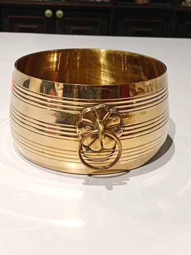 Image of Brass para kalasa Kerala Traditional Vessel | Padi Urli for Pooja, Diya & Flower Decoration (5.5cm x9cm) (Small)