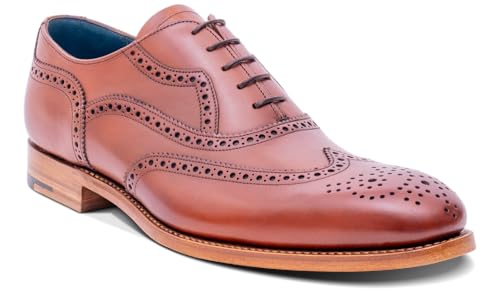 Image of BARKER Bladen Men's Handmade Leather Brogue Oxford Dress Shoes - Premium Formal Footwear for Men