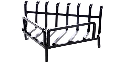 Braciere Per Caminetto In Ferro Battuto - 50x36x27cm Nero | Made In Italy