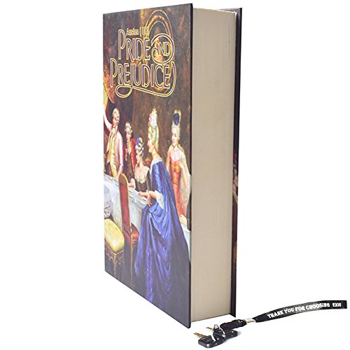 Real Paper Book Locking Book safe with Key Lock Secret Hidden Safe Anti-Theft Safe Secret Box- Pride and Prejudice - Thumbnail 3