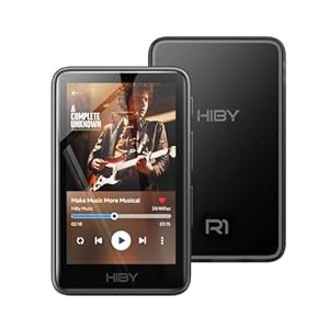 HiBy R1 HiFi MP3 Player with Bluetooth 5.1 Tidal Qobuz DSD PCM Lossless Music Player with Touchscreen/Hi Res Audio Certified/MSEB Tuning/2TB Expanded Memory
