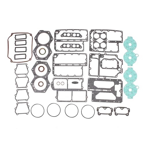 Image of Boat Engine 0439085 439085 777398 389556 39080 391300 Power Head Powerhead Gasket Set Kits for Evinrude Johnson OMC BRP Outboard Motor V4 Crossflow 90HP 115HP, fit Sierra 18-4303-1