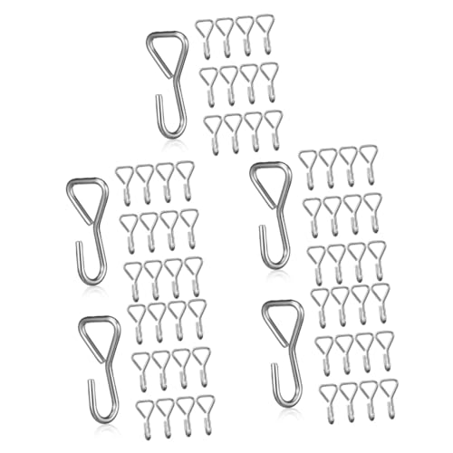 Unomor 5sets Heavy Duty s Hooks for Car Stainless Steel Car Seat Cover Clips Versatile Hanging Hooks 100pcs*5
