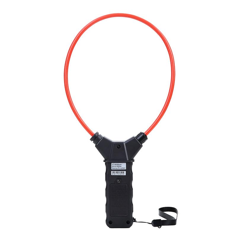 Flexible Large Current Clamp Meter Tester with Current Range AC 0.00A~9999A Resolution AC 10mA Coil Diameter Φ200mm Coil Thickness Φ7.5mm Data Storage 99 Groups Peak Value Hold Function