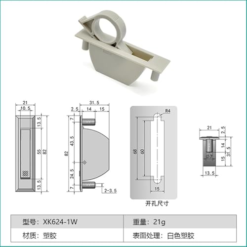 Poignée de traction pliante XK624 pour optimiser l'espace du dressing
