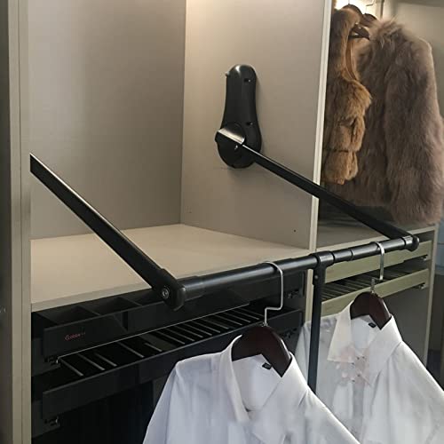 Tringle penderie rabattable 51-115 cm avec tampon pneumatique