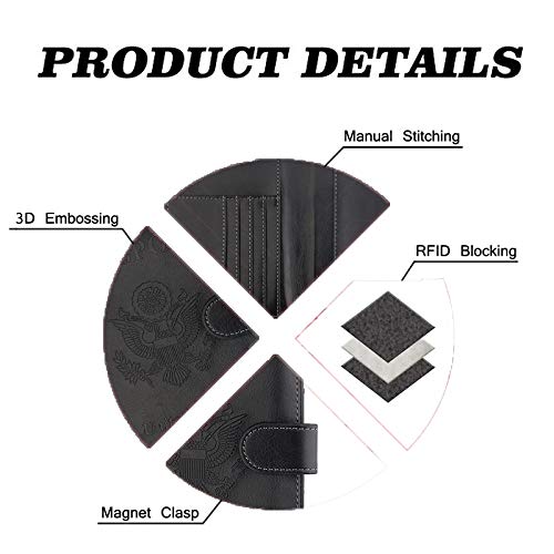 Passport Holder Leather Travel Wallet - Rfid Blocking Passport Cover With Magnetic Closure For Us Passport By Talent (Black) #TOP4