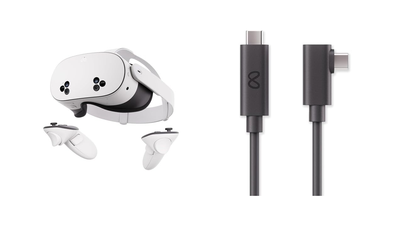 Meta Quest 3S 128 GB Headset + Link Cable