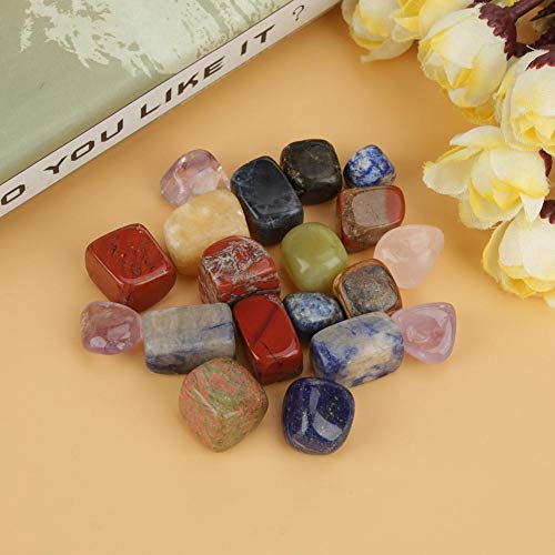 Reiki Balance Meditation Sieradenset van 100 g getrommeld gepolijst natuurlijk kwarts kristal stenen gemengde kleur - Image 5
