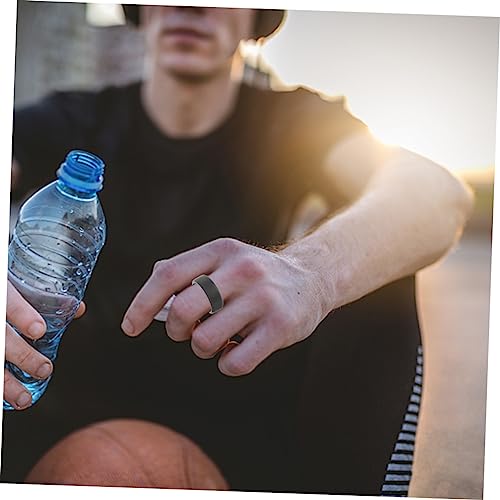 Anillos de silicona para hombre, 10 piezas, BESPORTBLE miniatura 2