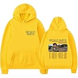 World Tour Hoodies Unisex Fashion Print World Tour Sweatshirt Casual Pullover Top X-Large Yellow