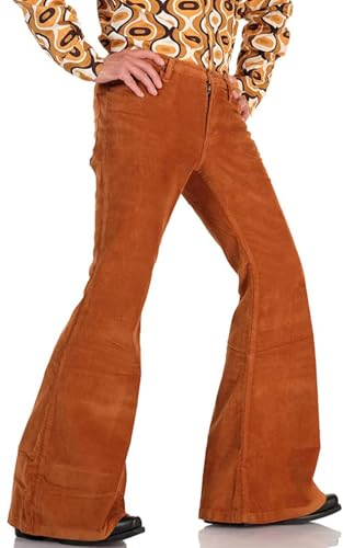 Men's Corduroy Relaxed Vintage 60s 70s Bell Bottom Pants Stretch Fit Classic Comfort Flared Flares Retro Disco Pants2
