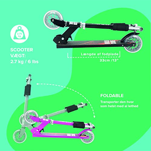 BOLDCUBE Tweewielers voor Kinderen - Opvouwbaar Step - PU-wielen - met Verstelbare Hoogte - Zachte Handgrepen - Voor… - Afbeelding 7