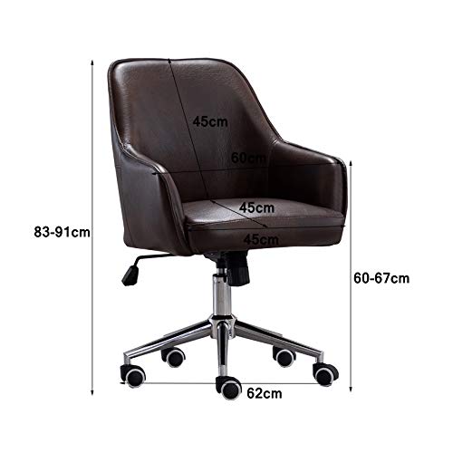 Chaise de bureau pivotante à 360° réglable en hauteur pour coiffeuse