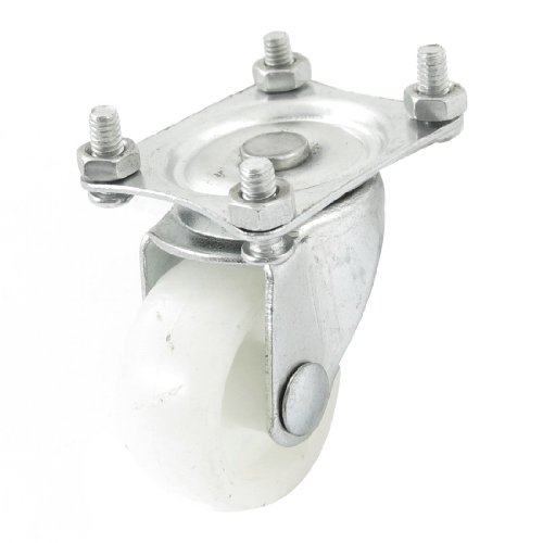 Aexit Light Duty Casters 30mm Dia Ball Bearing Rectangular Plate Industrial Plate Casters Swivel Caster