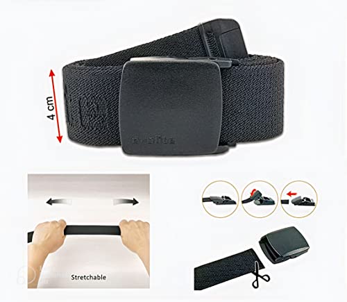 Evolite Elastic Stretch Canvas Belt for Camping & Work - Men's Belts Flexible & Durable for Hiking, Outdoor, Work & More2