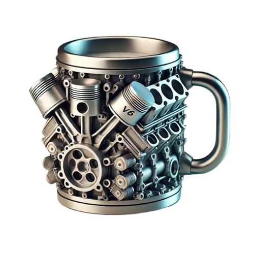 Linda Taza De Café | Taza Con Mango | Tumbler De Viaje Aislado De Acero Inoxidable De 300 Ml | Botella De Bebida De Metal Elegante Para Hombres, Niños Y Novio | Perfecto Para Y Viajar