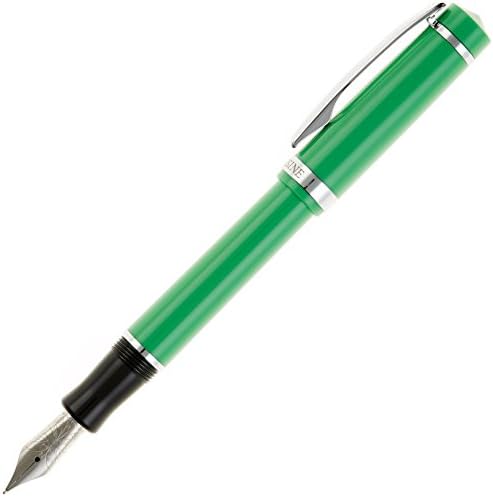 Singularity Fountain Pen, 0.6mm Calligraphy German Nib, Green (NEM-SIN-12-6)