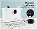Macerator Pump for Upflush Macerating System, 4 Water Inlets for Basement Toilet Sink Shower Laundry Machine, Built-in Venting, Waste Wastewater Disposal Sewage Pump, Auto Start & Stop, 22.9ft