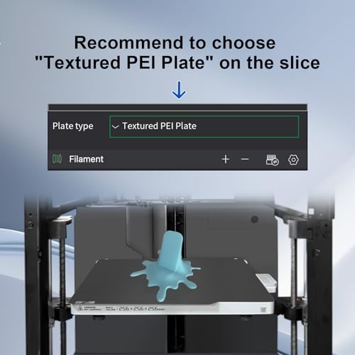 Image of IdeaFormer-3D X1C P1S P2S A1 PEI Sheet for Bambu Lab 257x257mm, Smooth+Textured PEI Build Plate Flexible Removal PEI Bed Plate for Bambu Labs X1 X1C X1E P1P P1S P2S A1