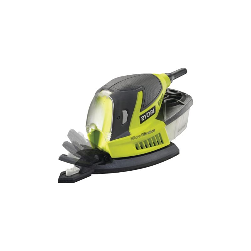 Pack RYOBI Ponceuse triangulaire - 100W - RPS100-GA20-40 abrasifs - SPS20A