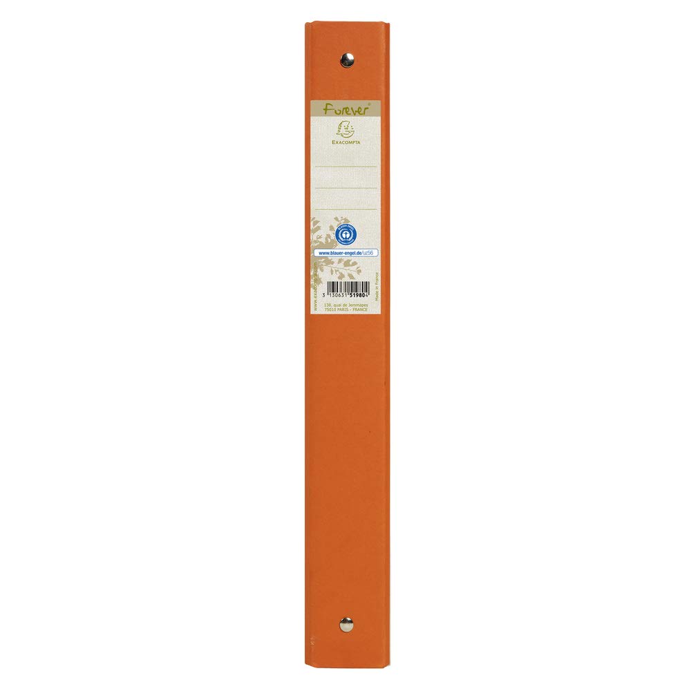 Exacompta 51980E Ringbuch (Recycling-Karton, 4 Ringe, Rücken 40mm, DIN A4) 10er Pack zufällige farben
