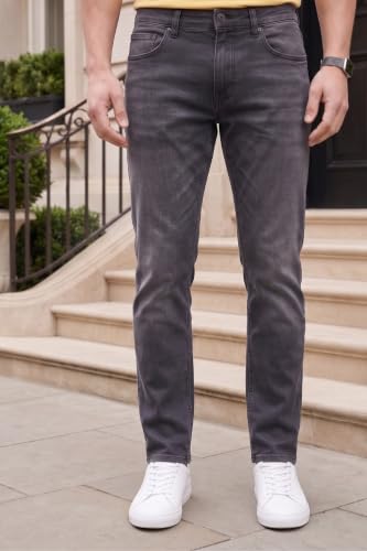 Image of Louis Philippe Men's Smart Fit Stretch Fabric for Comfort Premium Wash Aesthetic Authentic Twill and Durable Jeans