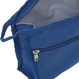 noTrash2003 Kulturtasche 28 x 18 x 8,5 cm Torba kosmetyczna z zamkiem błyskawicznym w 6 kolorach, składana, lekka torba na podróż lotniczą i urlop, królewski błękit, Nowoczesny