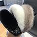 Queenbox Elastic Faux Fur Headband, Soft Furry Solid Winter Hairband for Women Fashion Makeup Trendy, Red