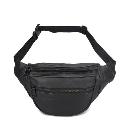 Leatherboss Genuine Leather Travel Fanny Pack