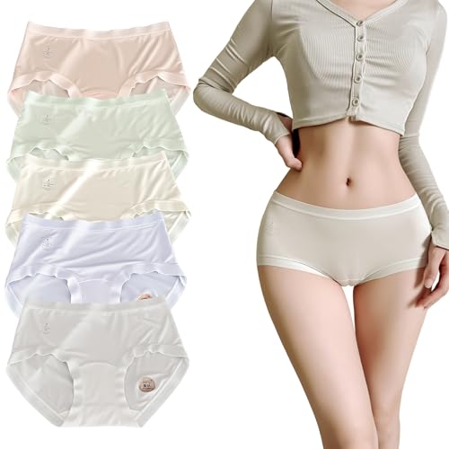 [三丸] ショーツ レディース パンツ 下着 パンティ 6枚セット 抗菌 シルク 超柔らかい 軽薄 高通気性 ノーライン ロングのクロッチ 食い込みない 締め付けない 肌に優しい 蒸れない 美尻 女性用下着 - 三丸 - 商品画像