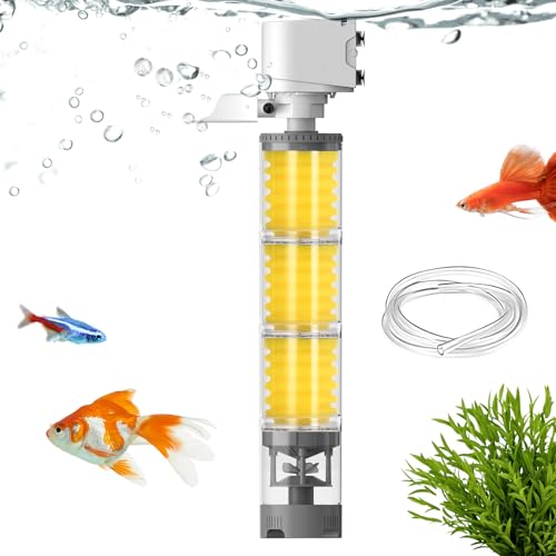 Filtro Para Peces, Máquina De Circulación Y Limpieza De Agua, Filtro Ajustable Silencioso Multietapa Para Agua Dulce, Tortugas y Peces Betta